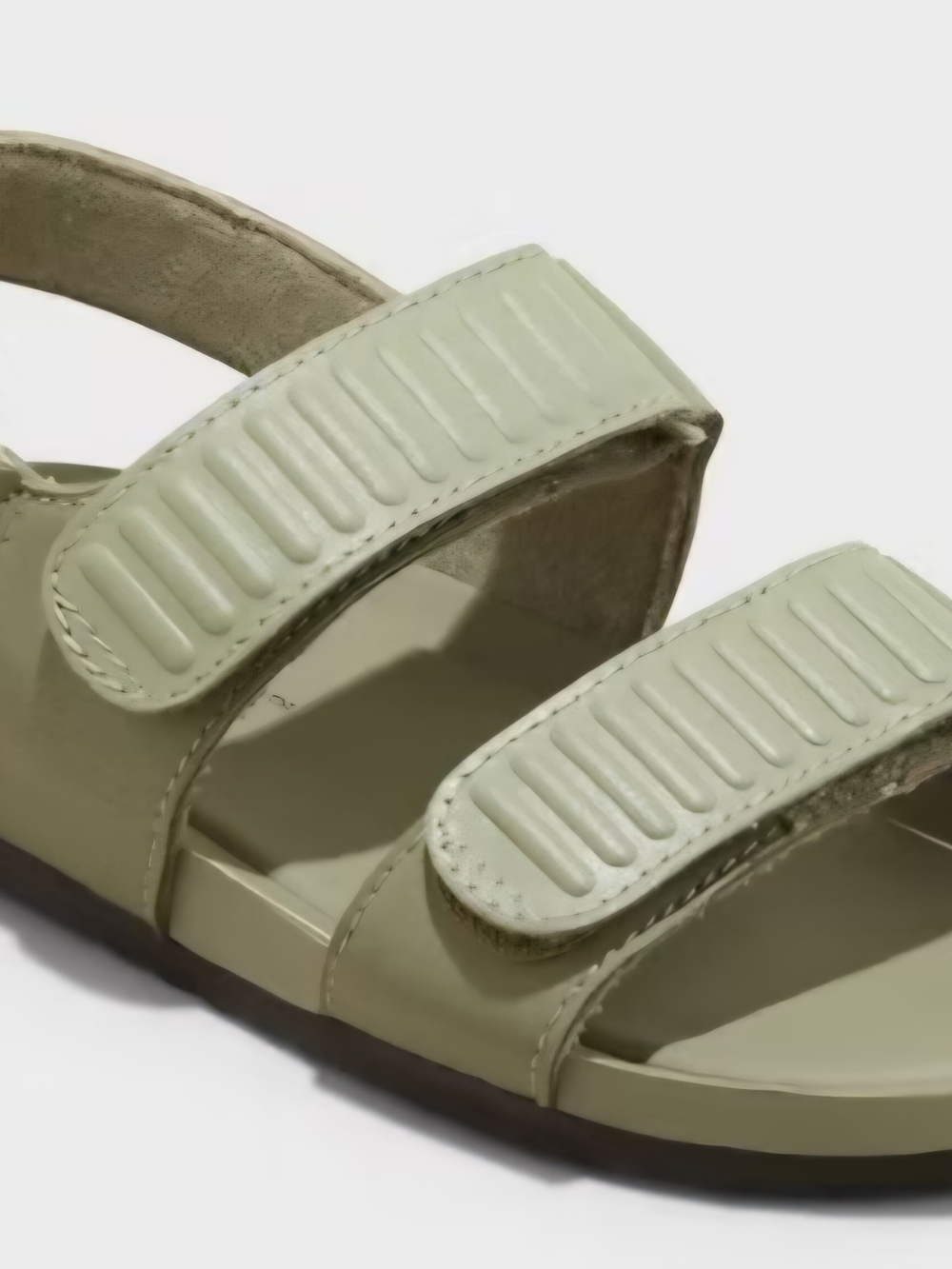 Cat & Jack Light Olive Green Velcro Strap Kids Sandals